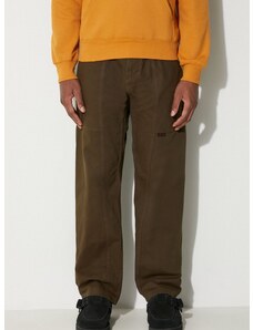 Bavlněné kalhoty Gramicci Gadget Pant zelená barva, jednoduché, G105.OGT-brown