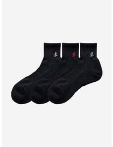 Ponožky Gramicci 3-pack Basic Short Socks pánské, černá barva, SX.M03-black