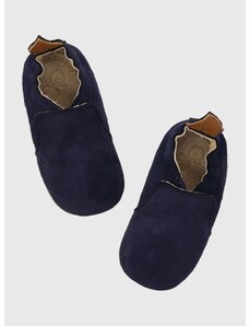 Kojenecké semišové boty Shoo Pom tmavomodrá barva