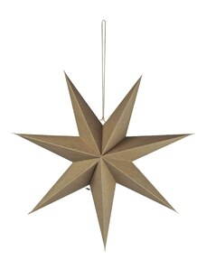 IB LAURSEN Závěsná papírová hvězda Natural Stillenat Ø 60 cm