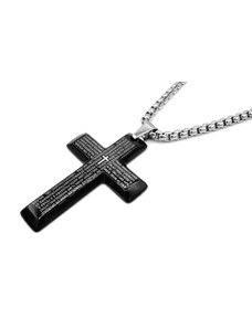 Steel Jewelry Náhrdelník kříž z chirurgické oceli NH231041