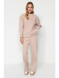 Trendyol Mink Plush Knitted Tracksuit Set