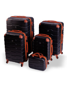 Cestovní kufr BERTOO Firenze - černý set 5v1