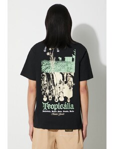 Bavlněné tričko Butter Goods Tropicalia Tee černá barva, BGQ3230802