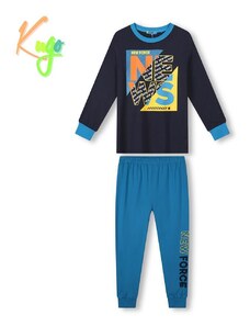 Chlapecké pyžamo KUGO MP3782, tm. modrá / modrá
