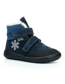 Jonap Jerry zima tmavě modrá vločka vlna barefoot boty