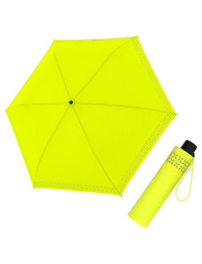 Doppler Havanna Fiber Safety Cross - dámský ultralehký mini deštník žlutá