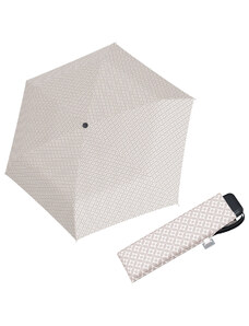 Doppler Mini Slim Carbonsteel MINIMALS - dámský plochý skládací deštník béžová