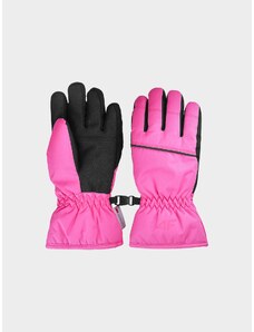 4F Dívčí lyžařské rukavice Thinsulate - růžové