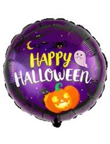 FLEXMETAL Balón foliový - Happy Halloween - kulatý - 45 cm