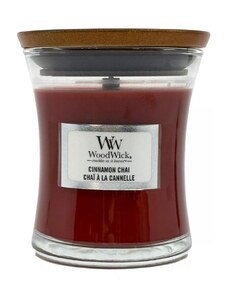 WoodWick Cinnamon Chai Mini Hourglass 85 g Vonná svíčka s dřevěným knotem