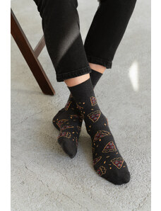 More Ponožky Pizzy 078-167 Melange Graphite Melange Graphite