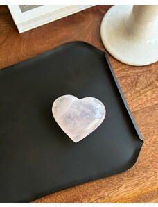 Gaia Crystal Kamenné srdce růženín broušený 135g