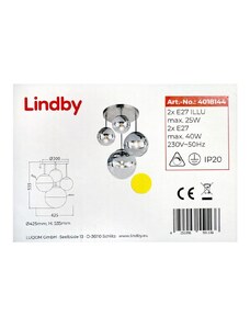 Lindby Lindby - Lustr na tyči RAVENA 2xE27/40W/230V + 2xE27/25W LW0163