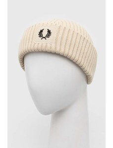 Bavlněná čepice Fred Perry béžová barva, C6151.T04