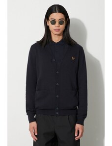 Vlněný svetr Fred Perry tmavomodrá barva, K9551.795