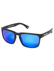 Meatfly sluneční polarizační brýle Gammy Black Matt/Blue | Černá