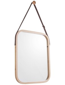 Time for home Bambusové závěsné zrcadlo Idylica 40,5 x 33 cm