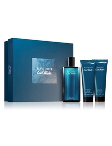 Davidoff Cool Water Man - EDT 125 ml + sprchový gel 75 ml + balzám po holení 75 ml