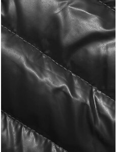 J.STYLE Černá dámská prošívaná bunda s kapucí (16M9105-392)