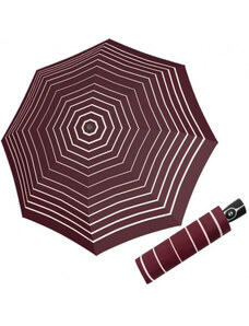 Doppler Fiber Magic Timeless Red Stripes – dámský plně automatický deštník