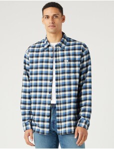 Pánská flanelová košile WRANGLER W5D6LAB01 112341072 1 PKT SHIRT Federal Blue