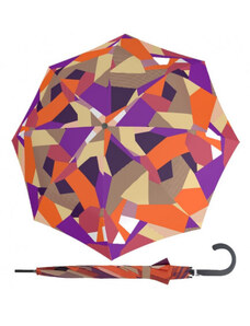 Doppler Fiber Flex Long AC Bold - dámský holový vystřelovací deštník, oranžová