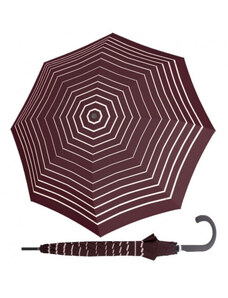Doppler Fiber Flex AC Timeless Red Stripes - dámský holový vystřelovací deštník