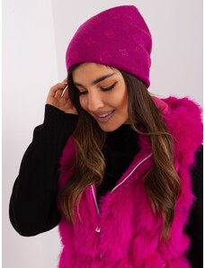Fashionhunters Fuchsiová dámská zimní čepice
