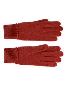 Dámské červené rukavice - Fiebig vlna a kašmír