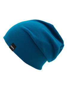 DĚTSKÁ BAVLNĚNÁ RIB BEANIE ČEPICE PETROL S (obvod 49-53 cm)