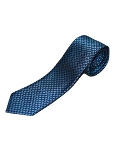 Pánská kravata s modrým vzorem