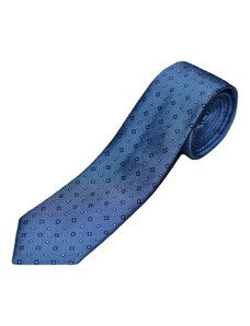 Světle modrá pánská kravata se vzorem květů