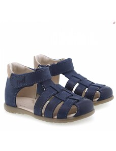 Dětské kožené sandálky EMEL E1078-27 Tmavě Modrá