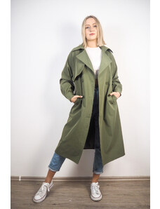 Oversized trench coat / trenčkot - Army Green