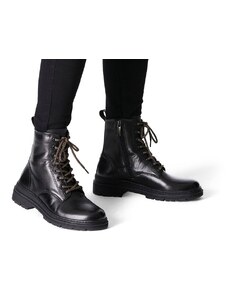 Kotníkové boty v army stylu Tamaris 1-25230-41 černá