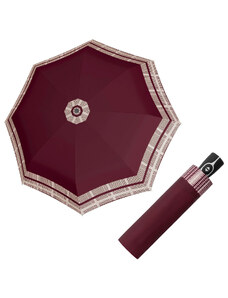 Doppler Magic Fiber TIMELESS RED - dámský plně-automatický deštník bordura