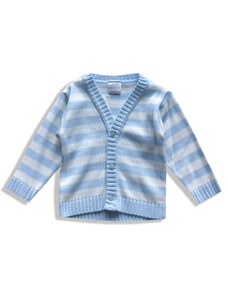 Nursery Time Kojenecký svetr pro miminka modro bílý