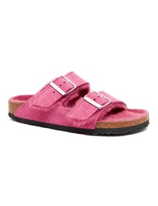 Birkenstock Kůžoné domácí obuv Arizona Shearling LEVE Fuchsia Tulip LAF