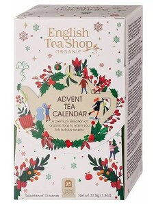ENGLISH TEA SHOP ETS malý bílý čajový adventní kalendář, 25 sáčků