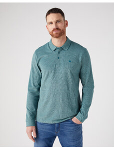 Pánská polokošile WRANGLER W7MJKHG03 112341119 LS REFINED POLO Deep Tail Green