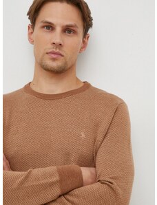 Vlněný svetr Polo Ralph Lauren pánský, béžová barva, lehký