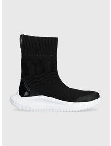 Sneakers boty Calvin Klein Jeans EVA RUNNER SOCK KNIT WN černá barva, YW0YW01204