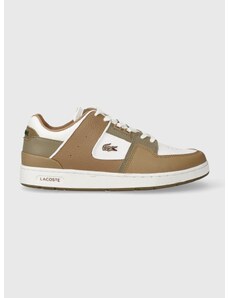 Kožené sneakers boty Lacoste COURT CAGE 223 2 SFA hnědá barva, 46SFA0041