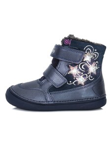Dětské svítící zimní boty DD Step W078-320B Royal Blue