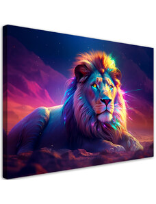 Gario Obraz na plátně Zamyšlený lev a odpočinek Rozměry: 60 x 40 cm