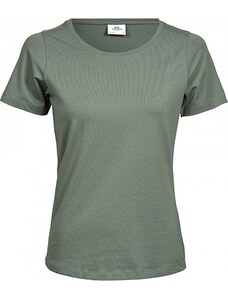 Tee Jays Prodloužené strečové tričko s kulatým lemem vysoká gramáž