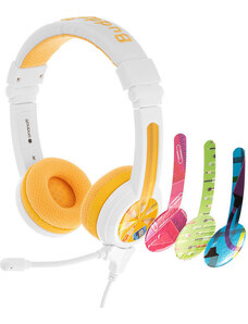 Drátová sluchátka pro děti BuddyPhones School+ (žlutá)