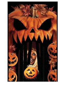 GUIRCA Dekorace závěs Dýně - pumpkin - Halloween - 145 x 240 cm