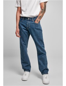 UC Men Ekologický Straight Leg Denim střední indigo vypraný